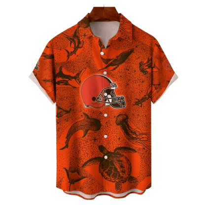 Cleveland Browns NFL Celestial Oceans Hawaiian Shirt - Welcome to 2 Aloha