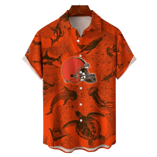 Cleveland Browns NFL Celestial Oceans Hawaiian Shirt - Welcome to 2 Aloha