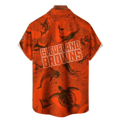 Cleveland Browns NFL Celestial Oceans Hawaiian Shirt - Welcome to 2 Aloha
