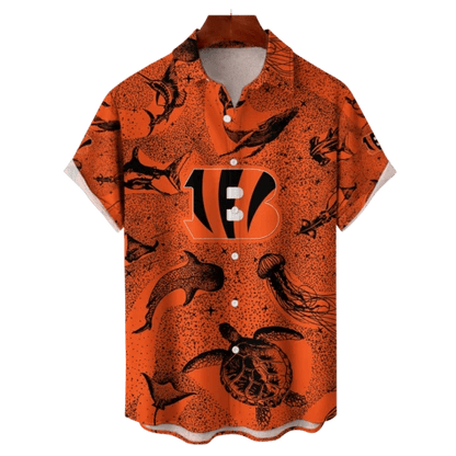 Cincinnati Bengals NFL Celestial Oceans Hawaiian Shirt - Welcome to 2 Aloha