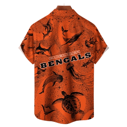 Cincinnati Bengals NFL Celestial Oceans Hawaiian Shirt - Welcome to 2 Aloha