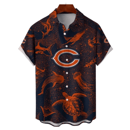 Chicago Bears NFL Celestial Oceans Hawaiian Shirt - Welcome to 2 Aloha
