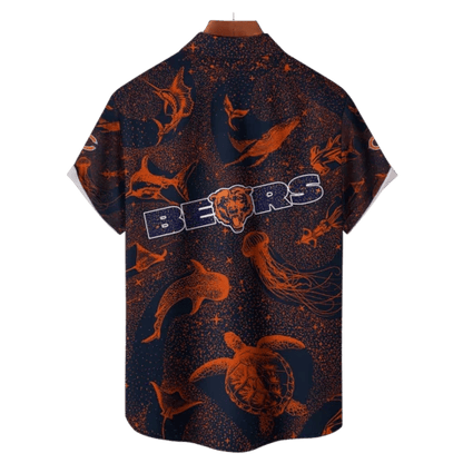 Chicago Bears NFL Celestial Oceans Hawaiian Shirt - Welcome to 2 Aloha