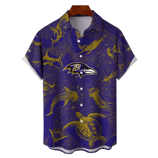 Baltimore Ravens NFL Celestial Oceans Hawaiian Shirt - Welcome to 2 Aloha