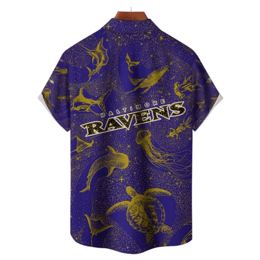 Baltimore Ravens NFL Celestial Oceans Hawaiian Shirt - Welcome to 2 Aloha