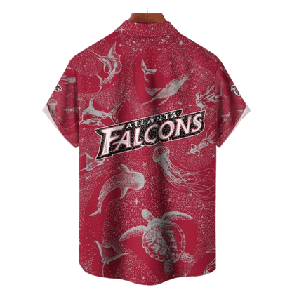 Atlanta Falcons NFL Celestial Oceans Hawaiian Shirt - Welcome to 2 Aloha
