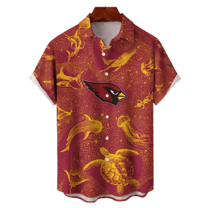 Arizona Cardinals NFL Celestial Oceans Hawaiian Shirt - Welcome to 2 Aloha