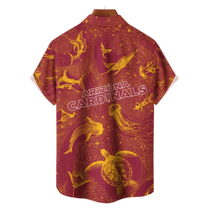 Arizona Cardinals NFL Celestial Oceans Hawaiian Shirt - Welcome to 2 Aloha