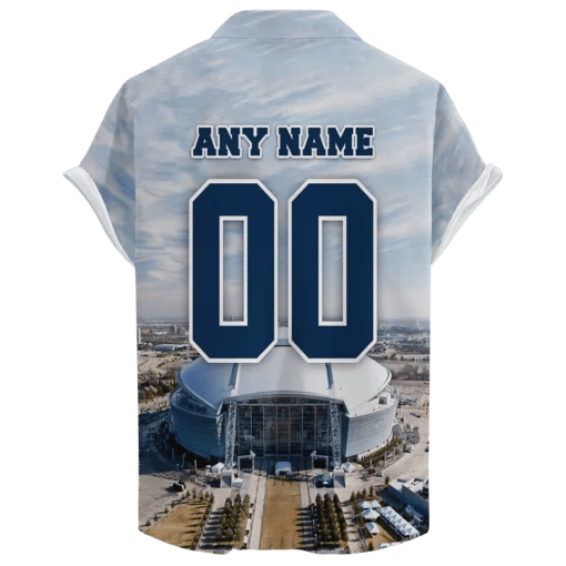 Dallas Cowboys At&T Stadium Day Time Version 4 ‘Home Stadium’ Custom Hawaiian NFL - Welcome to 2 Aloha