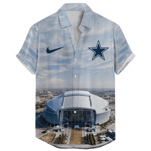 Dallas Cowboys At&T Stadium Day Time Version 4 ‘Home Stadium’ Custom Hawaiian NFL - Welcome to 2 Aloha