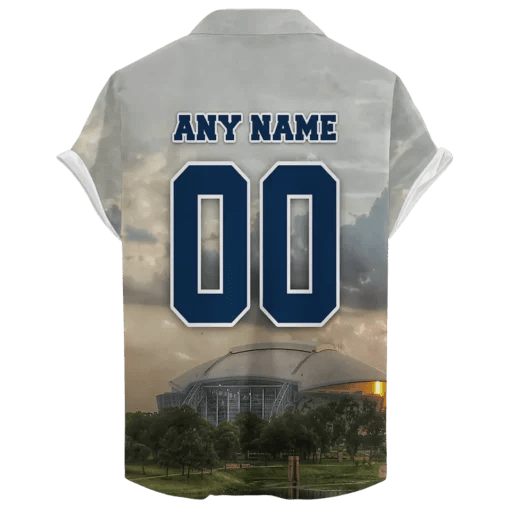 Dallas Cowboys At&T Stadium Day Time ‘Home Stadium’ Custom Hawaiian NFL - Welcome to 2 Aloha