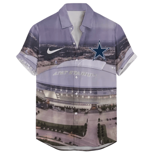 Dallas Cowboys At&T Stadium Night Time ‘Home Stadium’ Custom Hawaiian NFL - Welcome to 2 Aloha