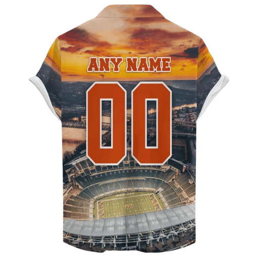 Cincinnati Bengals Paycor Stadium Sunset ‘Home Stadium’ Custom Hawaiian NFL - Welcome to 2 Aloha