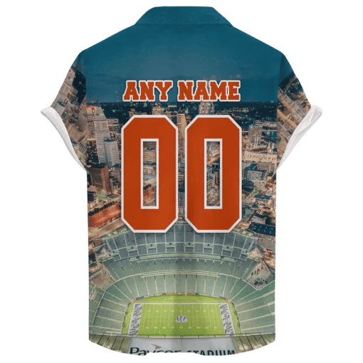 Cincinnati Bengals Paycor Stadium Night Time ‘Home Stadium’ Custom Hawaiian NFL - Welcome to 2 Aloha