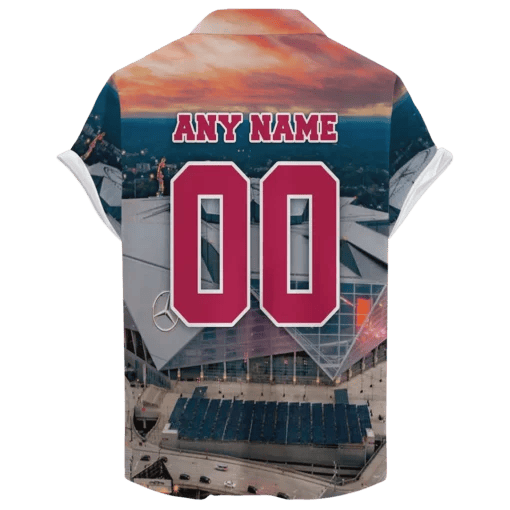 Atlanta Falcons  Stadium Sunrise ‘Home Stadium’ Custom Hawaiian NFL - Welcome to 2 Aloha