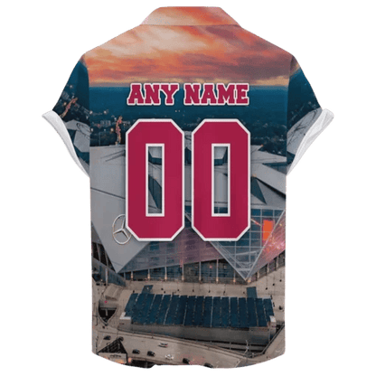 Atlanta Falcons  Stadium Sunrise ‘Home Stadium’ Custom Hawaiian NFL - Welcome to 2 Aloha