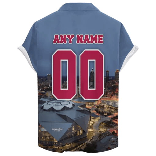 Atlanta Falcons  Stadium Night Time Version 2 ‘Home Stadium’ Custom Hawaiian NFL - Welcome to 2 Aloha