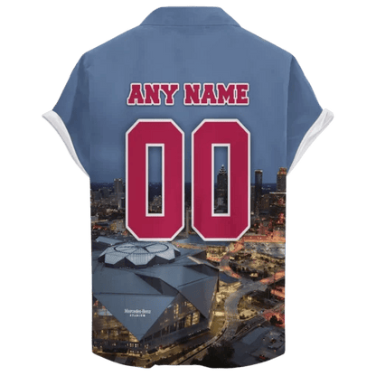 Atlanta Falcons  Stadium Night Time Version 2 ‘Home Stadium’ Custom Hawaiian NFL - Welcome to 2 Aloha