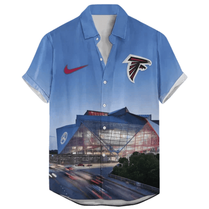 Atlanta Falcons  Stadium Night Time ‘Home Stadium’ Custom Hawaiian NFL - Welcome to 2 Aloha