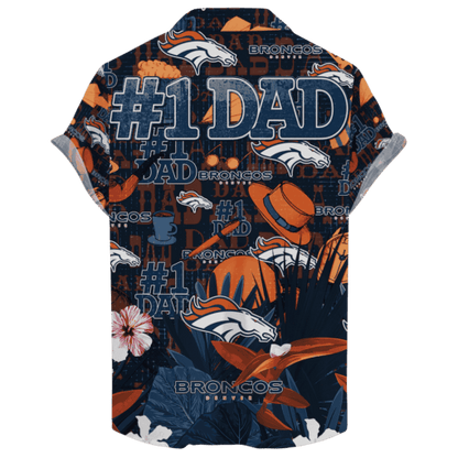 Denver Broncos Hawaiian Father’s Day For Dad Grandpa Version 2 NFL - Welcome to 2 Aloha