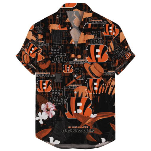 Cincinnati Bengals Hawaiian Father’s Day For Dad Grandpa Version 2 NFL - Welcome to 2 Aloha