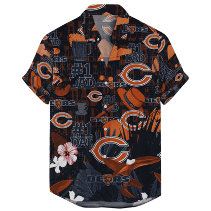 Chicago Bears Hawaiian Father’s Day For Dad Grandpa Version 2 NFL - Welcome to 2 Aloha