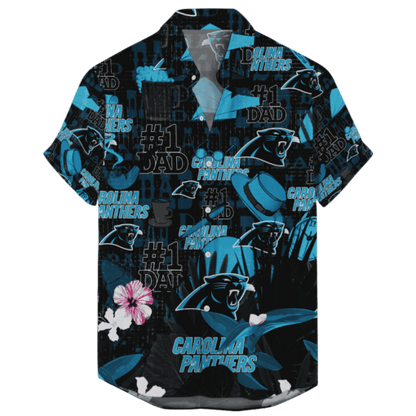 Carolina Panthers Hawaiian Father’s Day For Dad Grandpa Version 2 NFL - Welcome to 2 Aloha