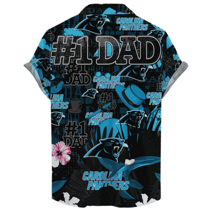 Carolina Panthers Hawaiian Father’s Day For Dad Grandpa Version 2 NFL - Welcome to 2 Aloha