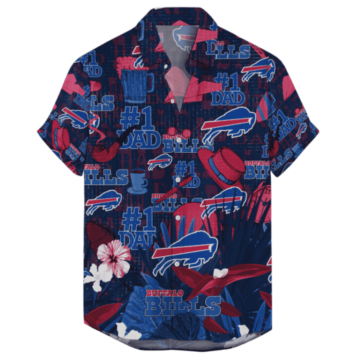 Buffalo Bills Hawaiian Father’s Day For Dad Grandpa Version 2 NFL - Welcome to 2 Aloha