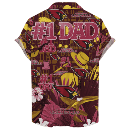 Arizona Cardinals Hawaiian Father’s Day For Dad Grandpa Version 2 NFL - Welcome to 2 Aloha