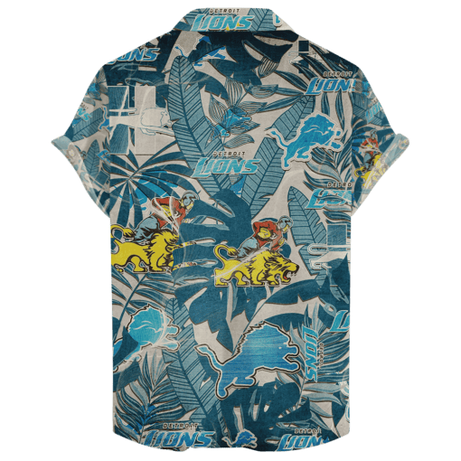Detroit Lions Hawaiian Retro “Logo Revolutions” NFL - Welcome to 2 Aloha