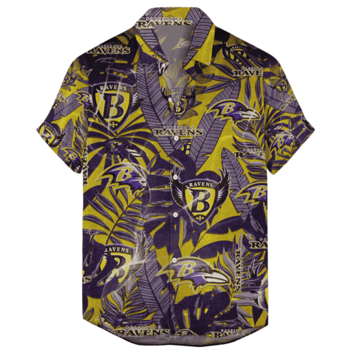 Baltimore Ravens Hawaiian Retro “Logo Revolutions” NFL - Welcome to 2 Aloha