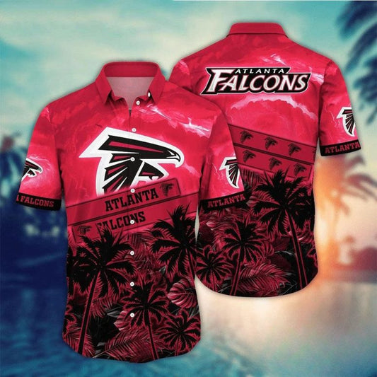 Atlanta Falcons Sunset Palms Hawaiian Shirt - Welcome to 2 Aloha