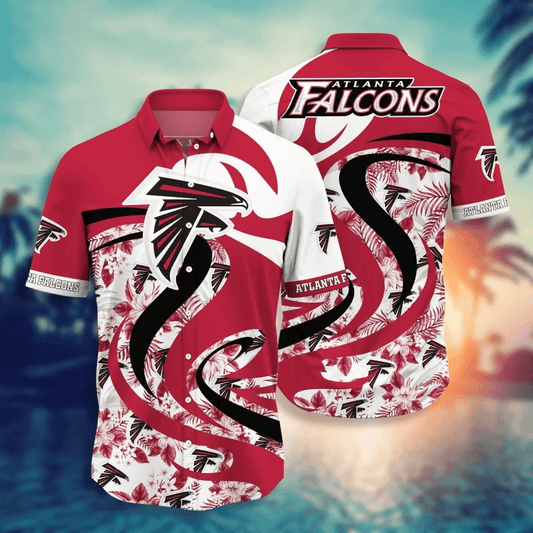 Atlanta Falcons Swirl Tropics Hawaiian Shirt - Welcome to 2 Aloha