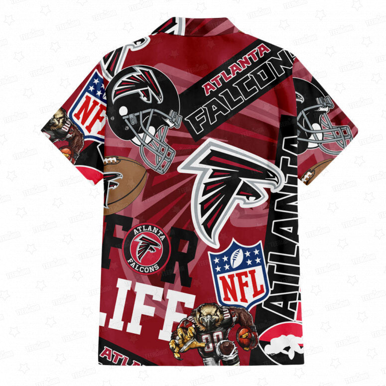 Atlanta Falcons For Life Hawaiian Shirt - Welcome to 2 Aloha