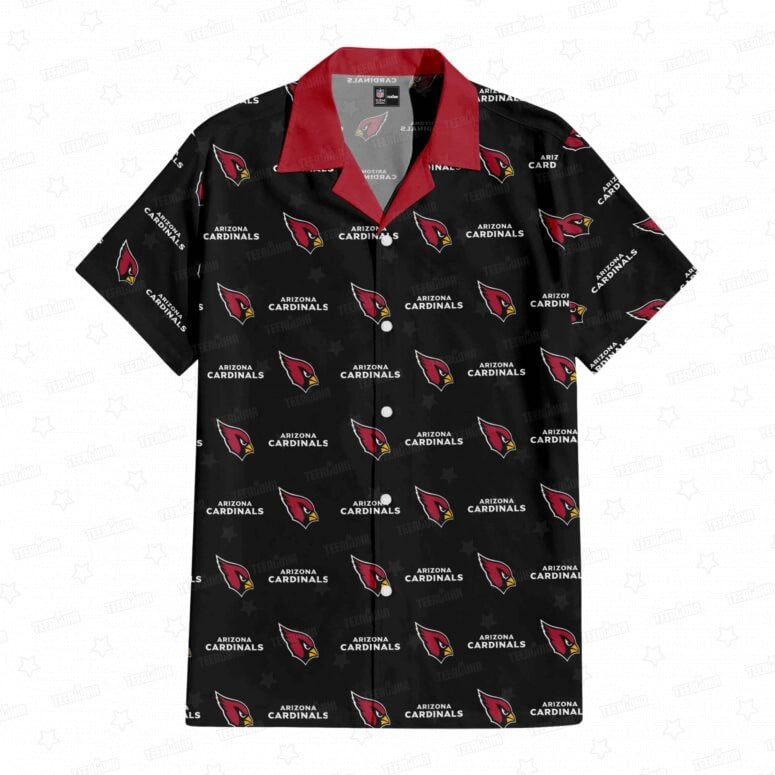 Arizona Cardinals Seamless Logo Hawaiian Shirt - Welcome to 2 Aloha