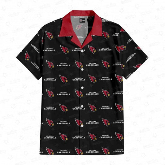 Arizona Cardinals Seamless Logo Hawaiian Shirt - Welcome to 2 Aloha