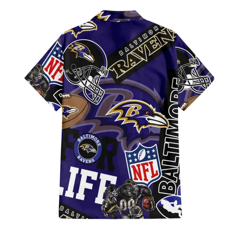 Baltimore Ravens For Life Hawaiian Shirt - Welcome to 2 Aloha