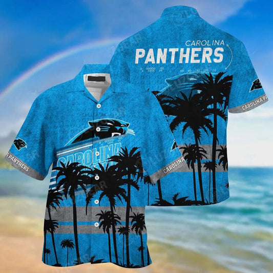 Carolina Panthers Tropical Gridiron Hawaiian Shirt - Welcome to 2 Aloha