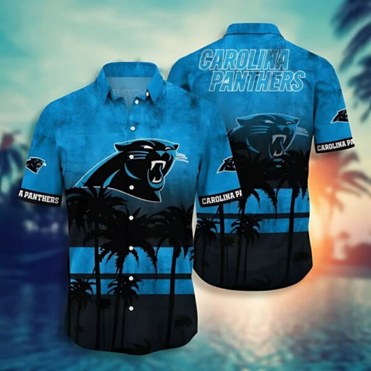 Carolina Panthers Midnight Tropics Hawaiian Shirt - Welcome to 2 Aloha