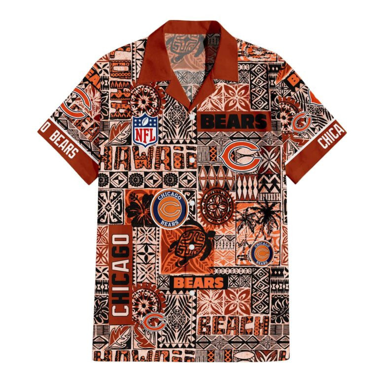 Chicago Bears Tribal Spirit Hawaiian Shirt - Welcome to 2 Aloha