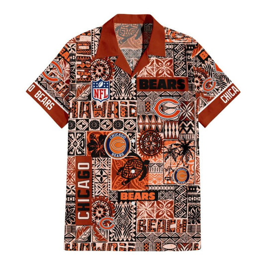 Chicago Bears Tribal Spirit Hawaiian Shirt - Welcome to 2 Aloha