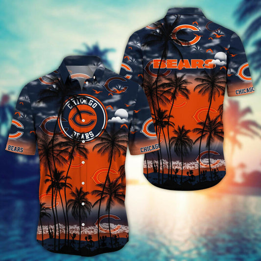 Chicago Bears Island Vibes Hawaiian Shirt - Welcome to 2 Aloha