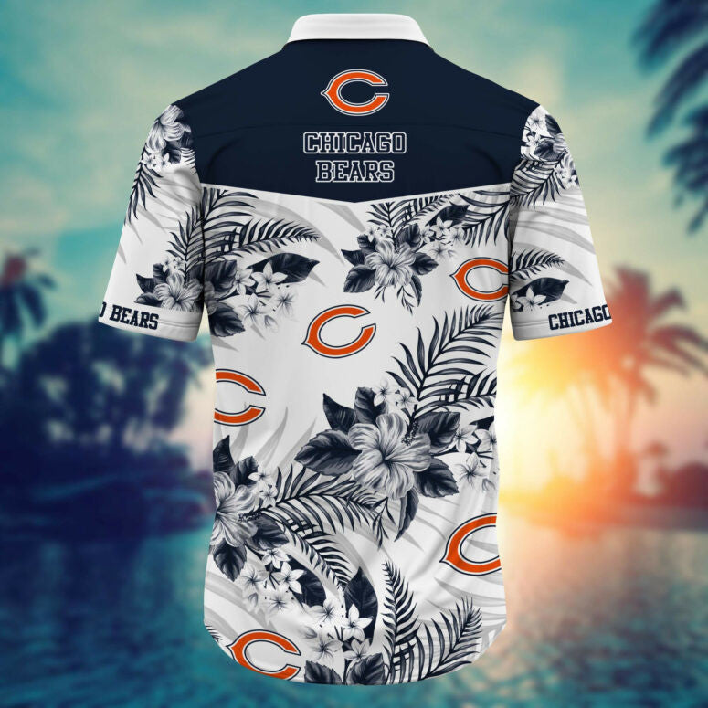 Chicago Bears Tropical Elegance Hawaiian Shirt - Welcome to 2 Aloha