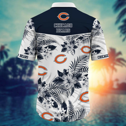 Chicago Bears Tropical Elegance Hawaiian Shirt - Welcome to 2 Aloha