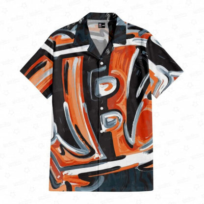 Cincinnati Bengals Oil Painting Art Print Hawaiian Shirt - Welcome to 2 Aloha