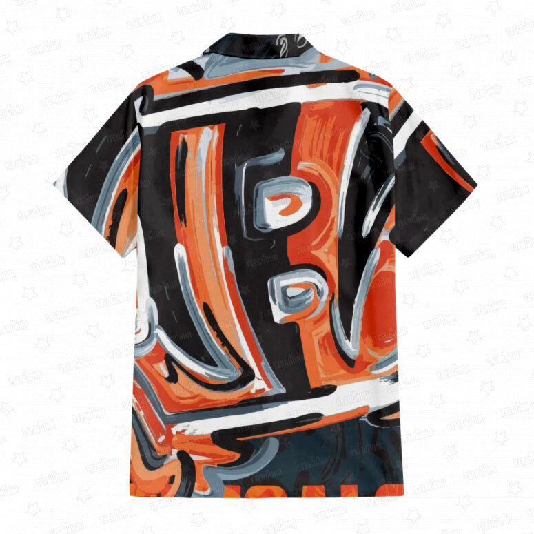 Cincinnati Bengals Oil Painting Art Print Hawaiian Shirt - Welcome to 2 Aloha