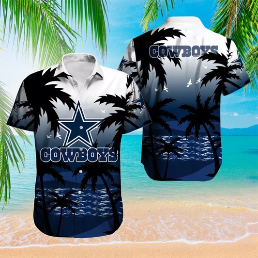 Dallas Cowboys Ocean Breeze Hawaiian Shirt - Welcome to 2 Aloha