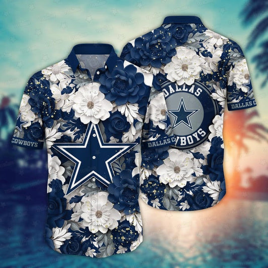 Dallas Cowboys Floral Pride Hawaiian Shirt - Welcome to 2 Aloha