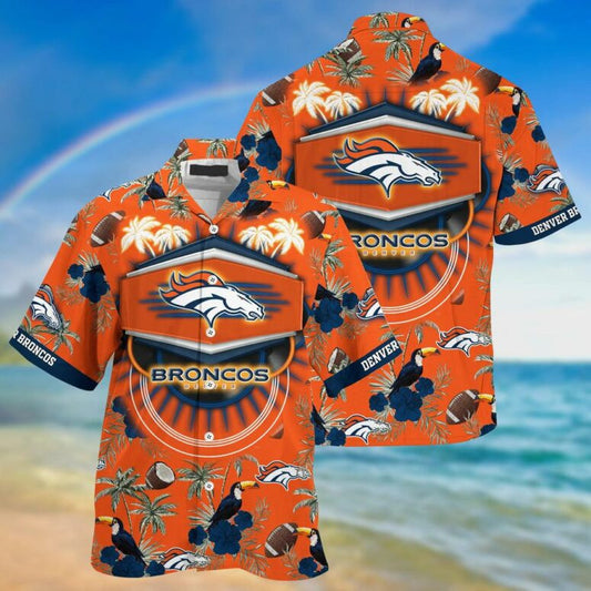 Denver Broncos Paradise Shield Game Day Hawaiian Shirt - Welcome to 2 Aloha